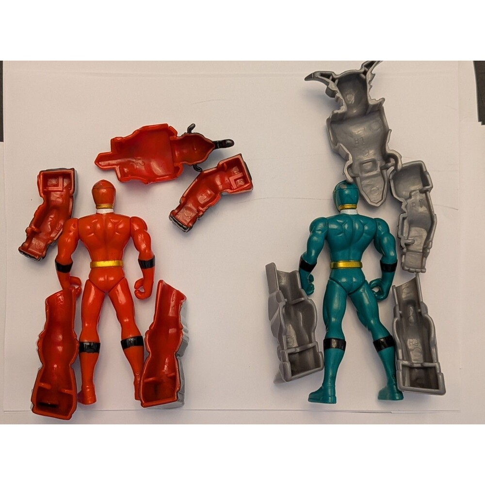 Power Rangers Mystic Force Legendary Battlized Red + Green Ranger lot Incomplete - Picture 6 of 6